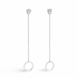 Серьги - манжета Silver